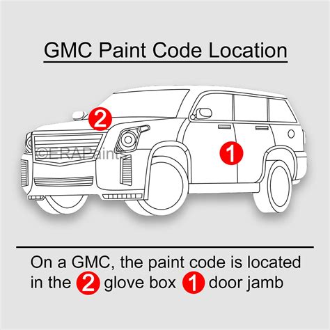 Gmc Paint Codes Find The Color Code On Your Gmc Quick Easy 42 Off