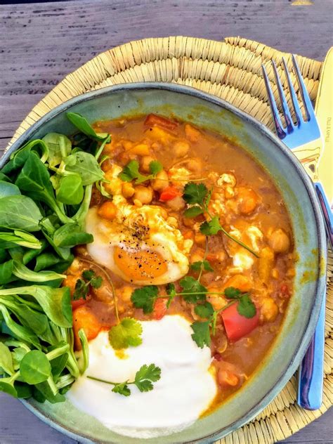 Vegetarische curry met kikkererwten