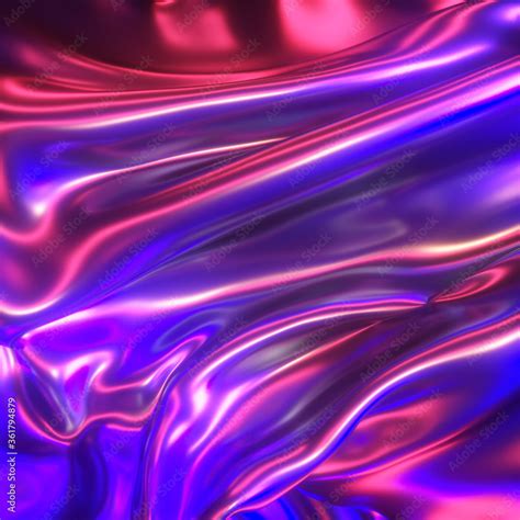 Iridescent Glass Material 3d Render Liquid Colors Background Stock