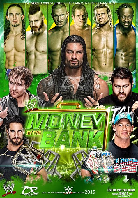 Wwe Money In The Bank 2015 Poster By Dinesh Musiclover On Deviantart