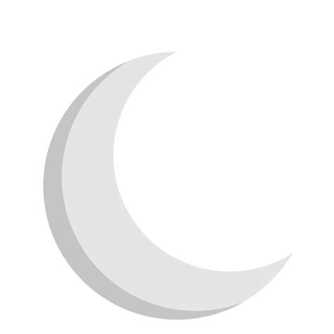 White Crescent Moon Transparent Background Download 7509 Crescent