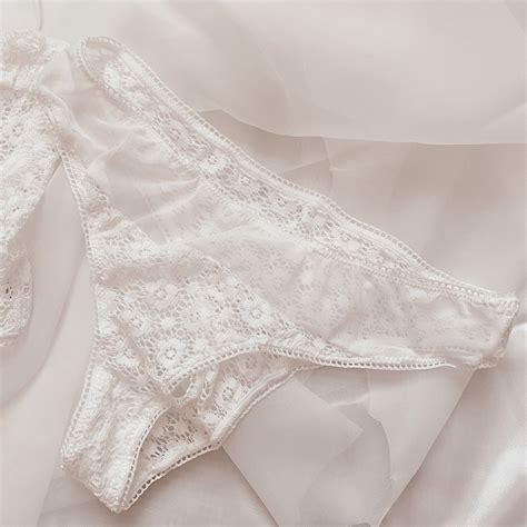 Ultra Soft White Sheer Lace Sexy Bridal Lingerie Set Etsy