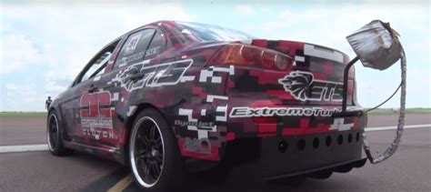1000 Hp Mitsubishi Lancer Evo X With Manual Gearbox Hits 198 Mph In