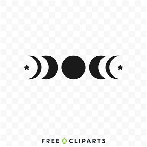 Free Moon Phases Clipart Moon Phases Art Moon Decal Moon Phases