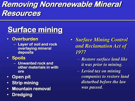 Ppt Geologic Resources Nonrenewable Mineral And Energy Resources