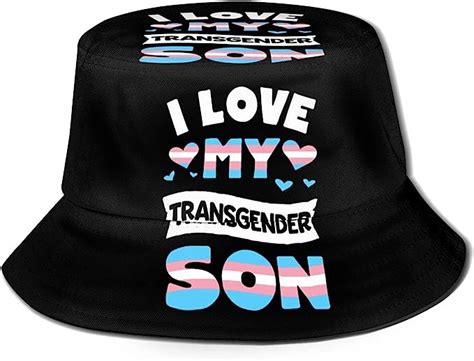 I Love My Transgender Son Gay Pride LGBT Unisex Wide Brim Foldable