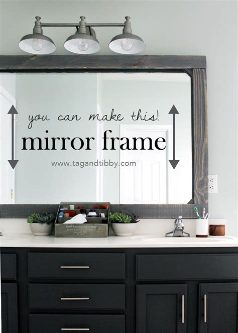 Diy Rustic Wood Mirror Frame 12 Awesome Diy Rustic Mirror Frame