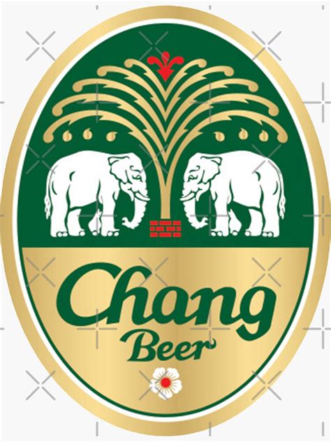 Chang Beer Thailand Logo Brewery Traditional Logo Sticker For Sale By Evinfranco Redbubble