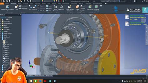 Autodesk Inventor Create 3d Modeling And And Assemble Modeling Of Gear