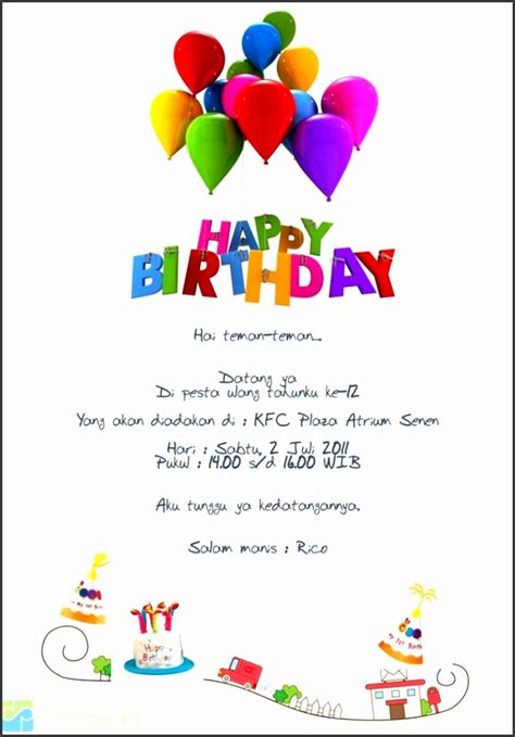 33+ Invitation Letter To A Birthday Party Gif | Free Invitation Template