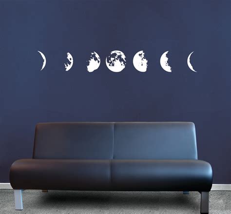 Phases Of The Moon Vinyl Decal Sticker Wall Art Company