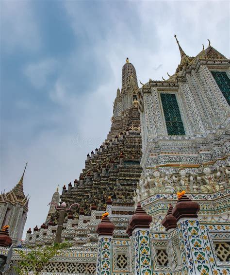 Central Pagoda At Wat Arun Bangkok Thailand Stock Photo Image Of