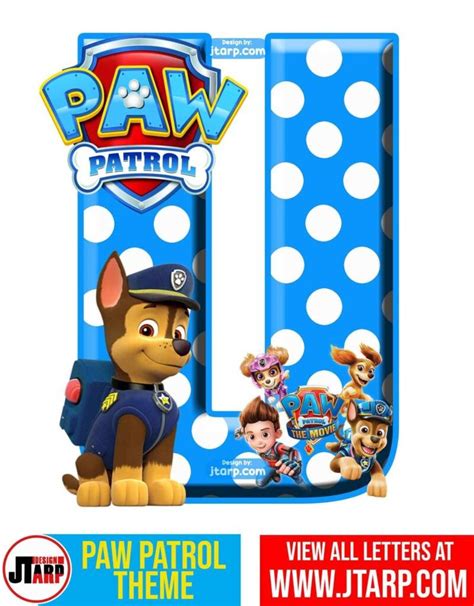 Alphabet Paw Patrol Letters And Numbers Free Printable Jtarp Design