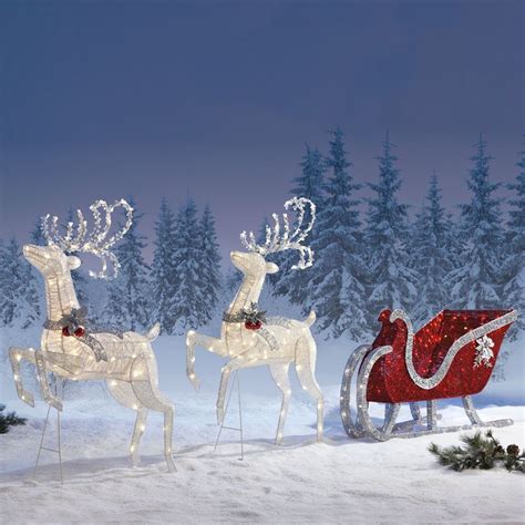 You can use whimsical figures or a nativity scene. Christmas Decorations Reindeer Outdoor - 17 Agustus 2017