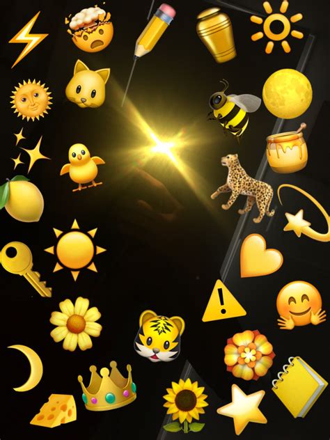 Best Yellow Wallpaper Emoji Background