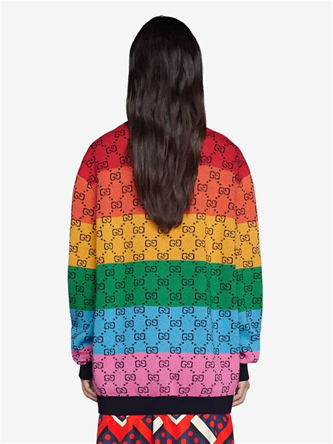 Gucci Gg Knitted Colour Block Jumper Farfetch