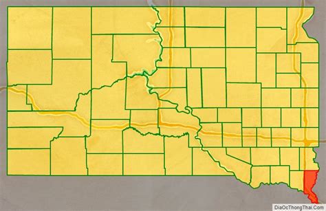 Map Of Union County South Dakota Địa Ốc Thông Thái