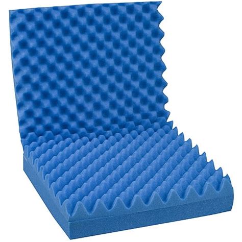 Dmi Convoluted Foam Chair Pad With Back Blue 18 X 32 X 3
