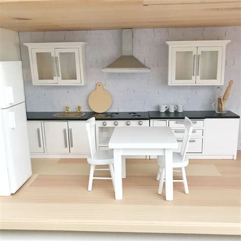 Modern Dollhouse Kitchen Diy Kitchen Furniture Modern Dollhouse