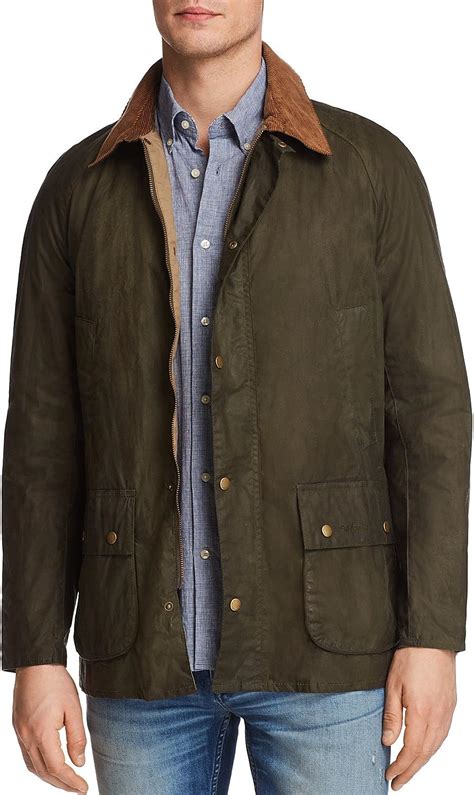 Barbour Lightweight Ashby Wax Jacket Olive L At Amazon Mens