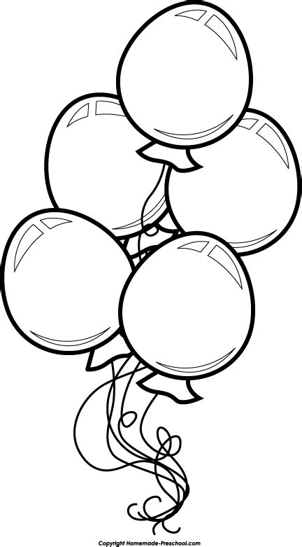 Happy Birthday Balloons S Coloring Pages