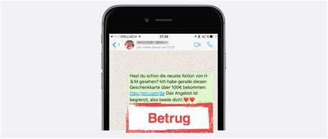 Wählen sie einfach den chat aus, klicken sie oben auf den namen. 100 € Geschenkkarte von H&M ist Betrug - WhatsApp Kettenbrief