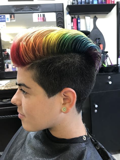 6 Peerless Short Hairstyles Rainbow With Black Over It