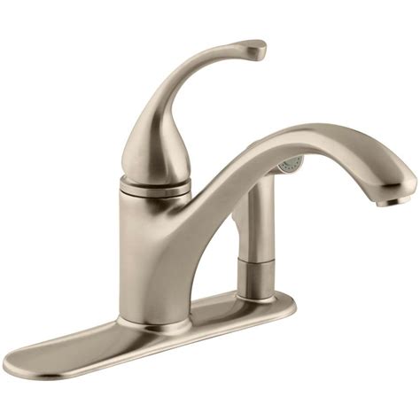 It's one of the best selling kitchen faucets on the market and we think it's because of its insanely this faucet is beautiful and the quality is so good for the price. KOHLER Forte 3-Hole Single-Handle Side Sprayer Kitchen ...
