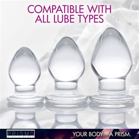 Prisms Triplets 3 Piece Glass Anal Plug Kit Clear Sex Toys And Adult Novelties Adult Dvd Empire