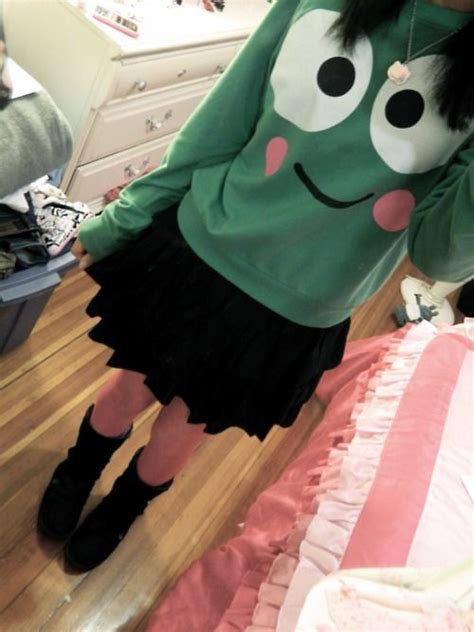 Keroppi Sweater The Entire Outfit Is Cute Kawaii Fashion Vintage Clothes Women Cute Fashion