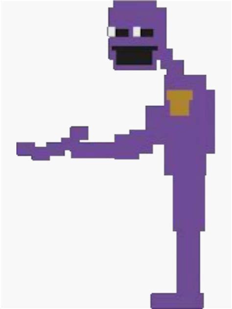 Purple Guy Five Nights At Freddys Sticker For Sale By Maxtown