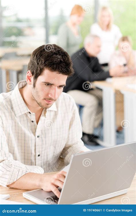 Young Business Students Businessman In Front Stock Image Image Of