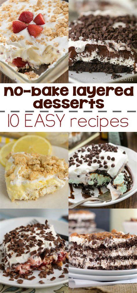 10 Easy No Bake Layered Desserts