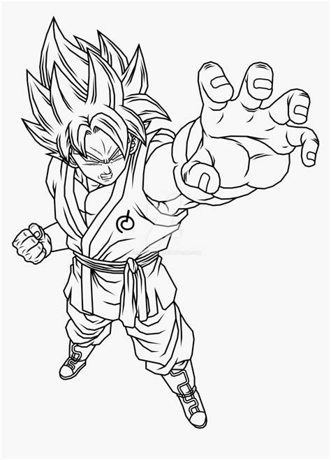 Strong Son Goku Coloring Page Anime Coloring Pages
