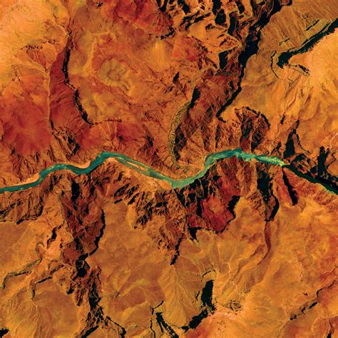 Grand Canyon National Park Satellite Art City Prints