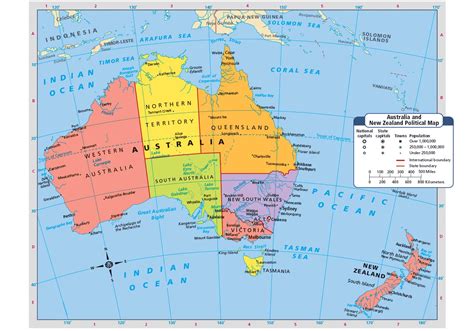 New Zealand On World Map Surrounding Countries And Location On Oceania Map