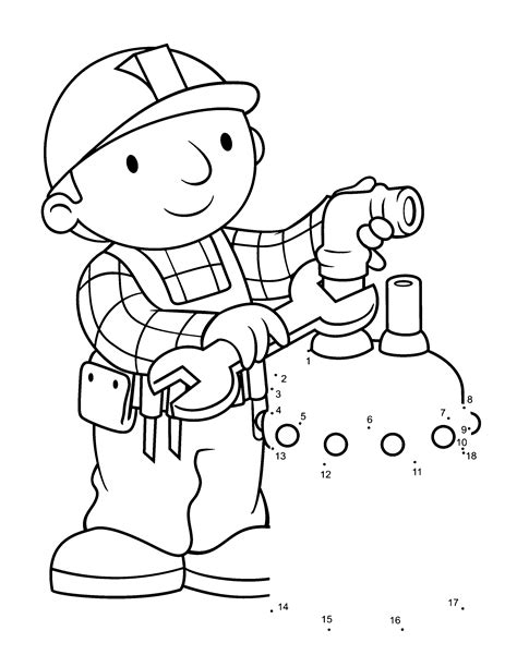 free printable bob the builder coloring pages printable word searches