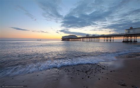 Download Wallpaper Sunset Cromer Pier Norfolk Coast United Kingdom