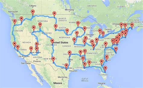 This Data Scientist Has Mapped The Ultimate American Road Trip Mapas