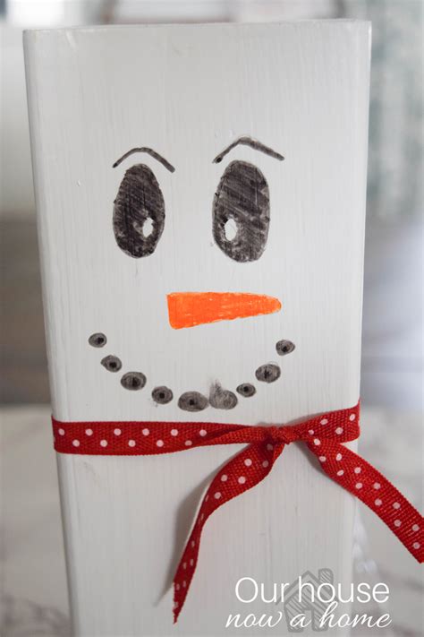 Wooden Snowman Craft Easy Christmas Decoration Idea Our House Now A Home