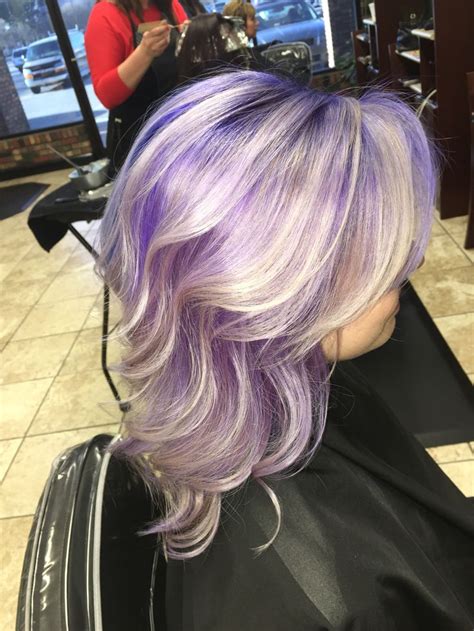 Purple Roots Blonde Hair With Roots Hair Color Purple Roots Hair
