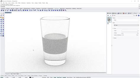 Modeling And Rendering A Simple Glass With Rhino 6 Youtube