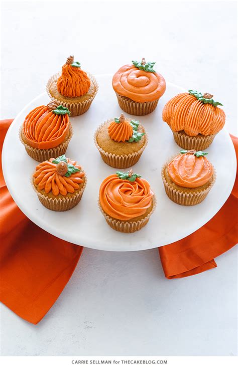 I purchased some large piping tips and let me tell you it changed my life. Pumpkin Cupcakes 8 Ways | The Cake Blog