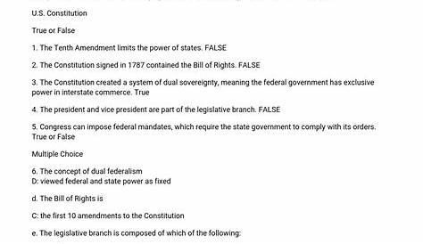 foundations of government worksheet
