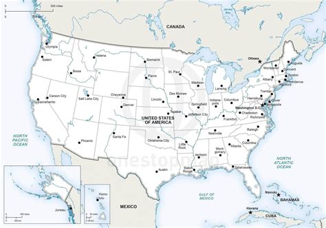 10 Beautiful Printable Us Map With States And Capitals Printable Map