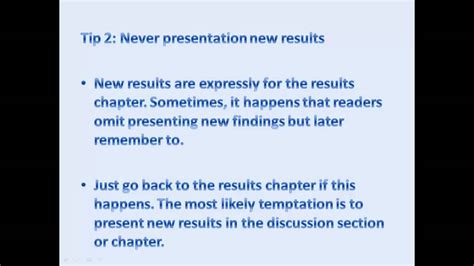 However, it would be a mistake if the researcher starts the discussion section with limitations editorial: Tips for writing Discussion Chapter Perfectly - YouTube