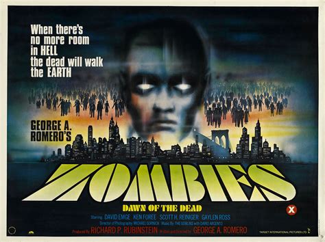 Zombies Dawn Of The Dead Zombie B Movie Posters