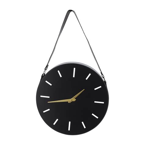 Black Metal Wall Clock — Bdc Living