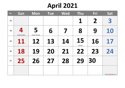 United states edition with federal holidays. Free Printable April 2021 Calendar With Holidays ...