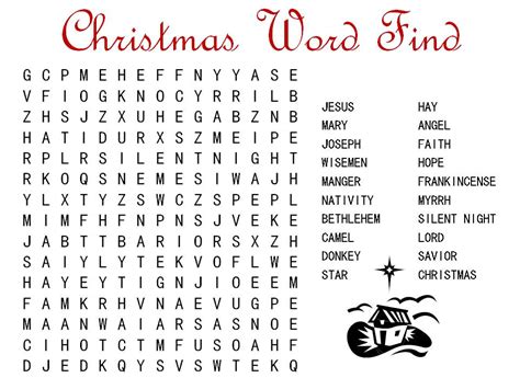 Christmas can be an exciting time and getting children to sit and concentrate. Free Christmas Word Search - Printable